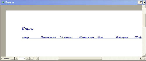 Просмотр вида отчета-1